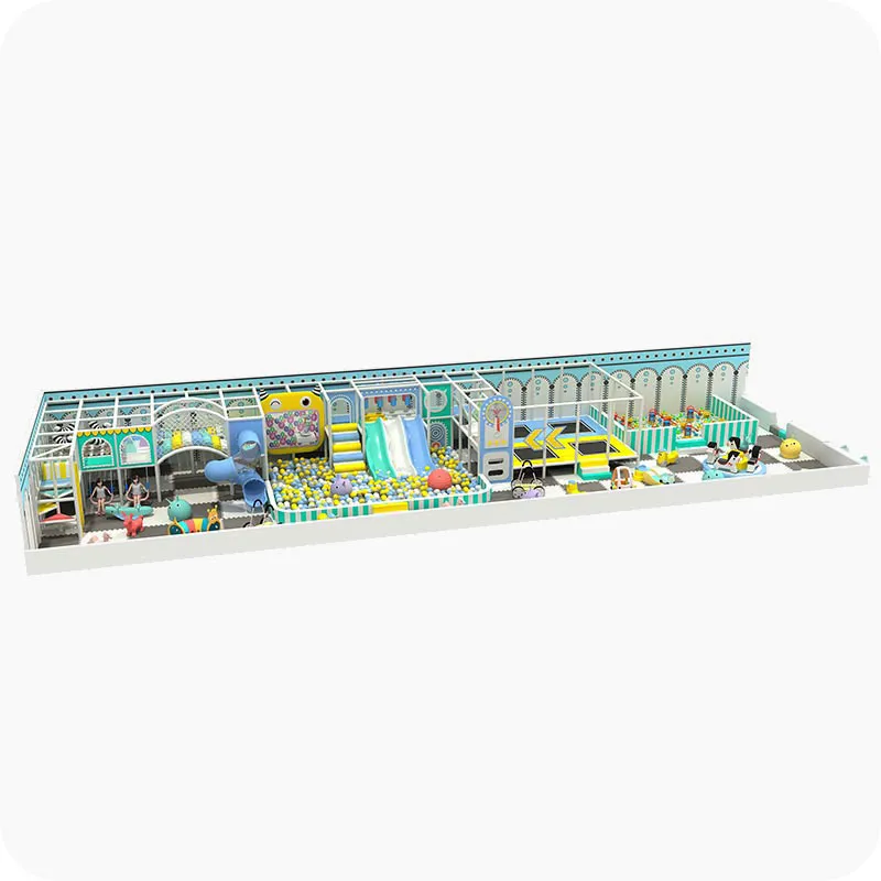 Cheap Macaroon Style Indoor Playground with Projector Game Set for Sale