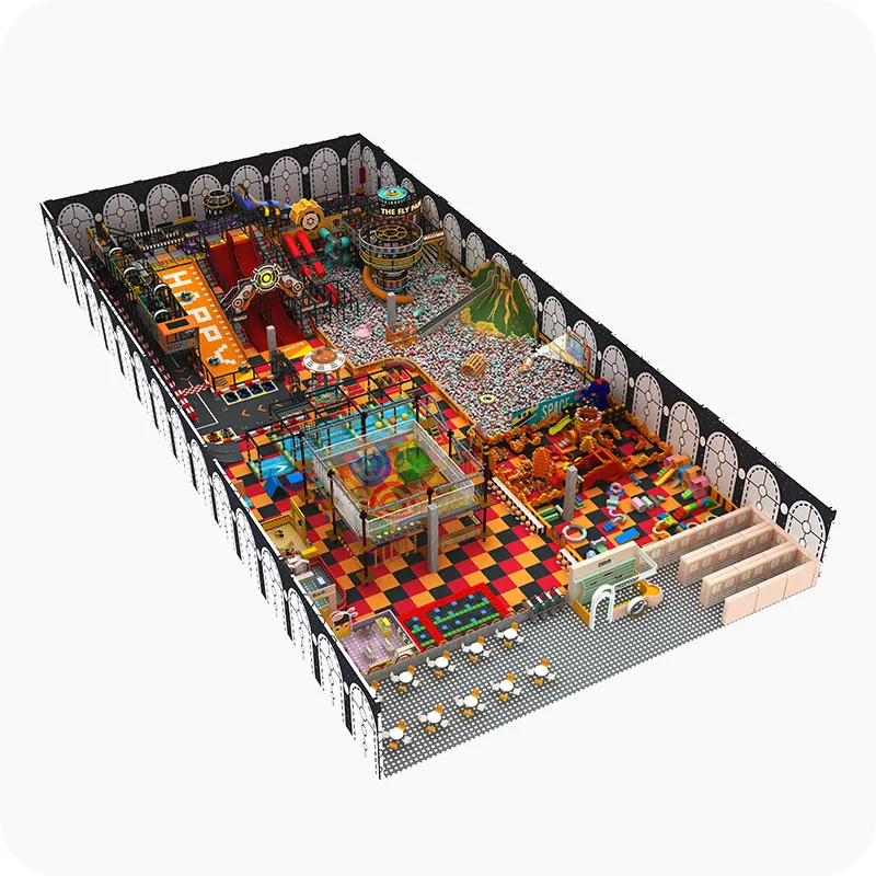 Commercial Candy Indoor Playground Manufacturer with Large Ball Pool