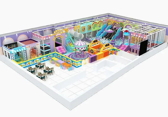 Trampoline park for children