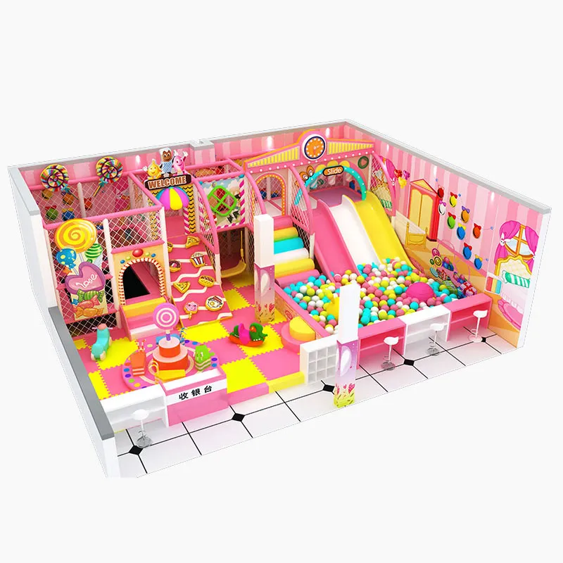 Toddler Indoor Play Area with Candy Themed Design for Sale