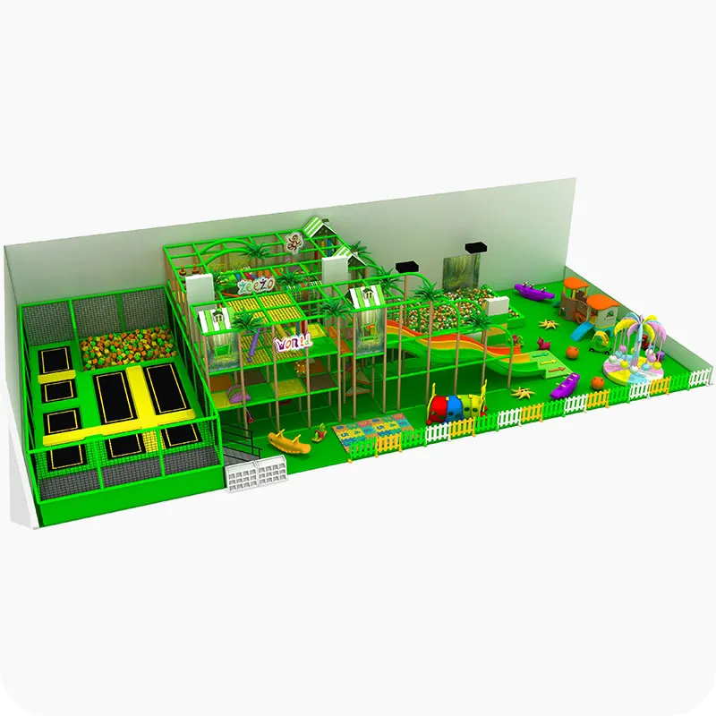 Indoor Trampoline Park Planning with Free Jump Zone