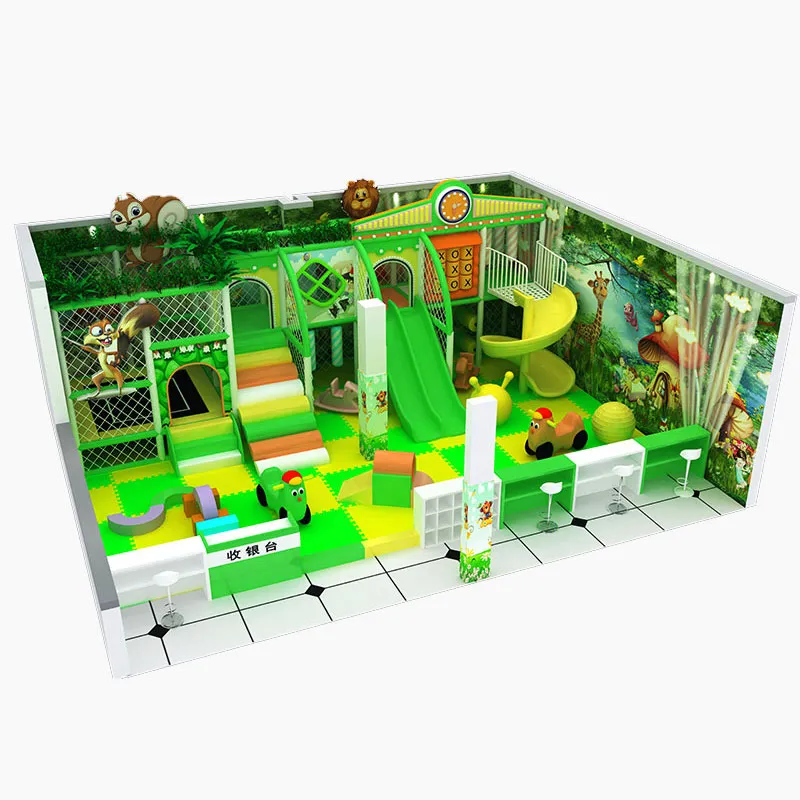 Favorable Jungle Themed Toddler Indoor Play Gym for Sale