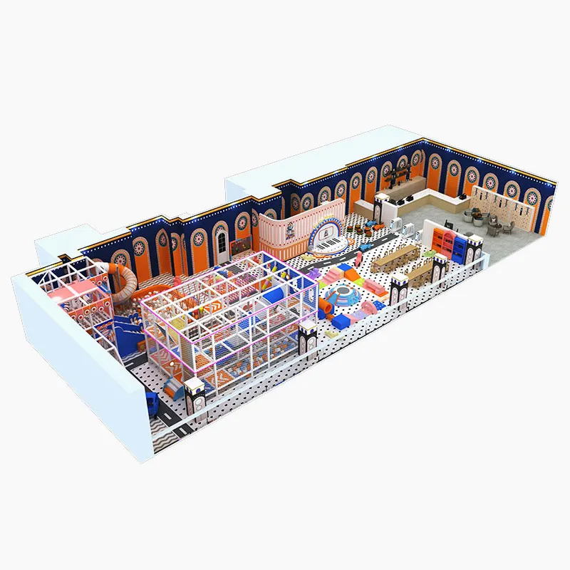 Macaroon Pastel Paradise: 500㎡ Commercial Indoor Play Area for Malls