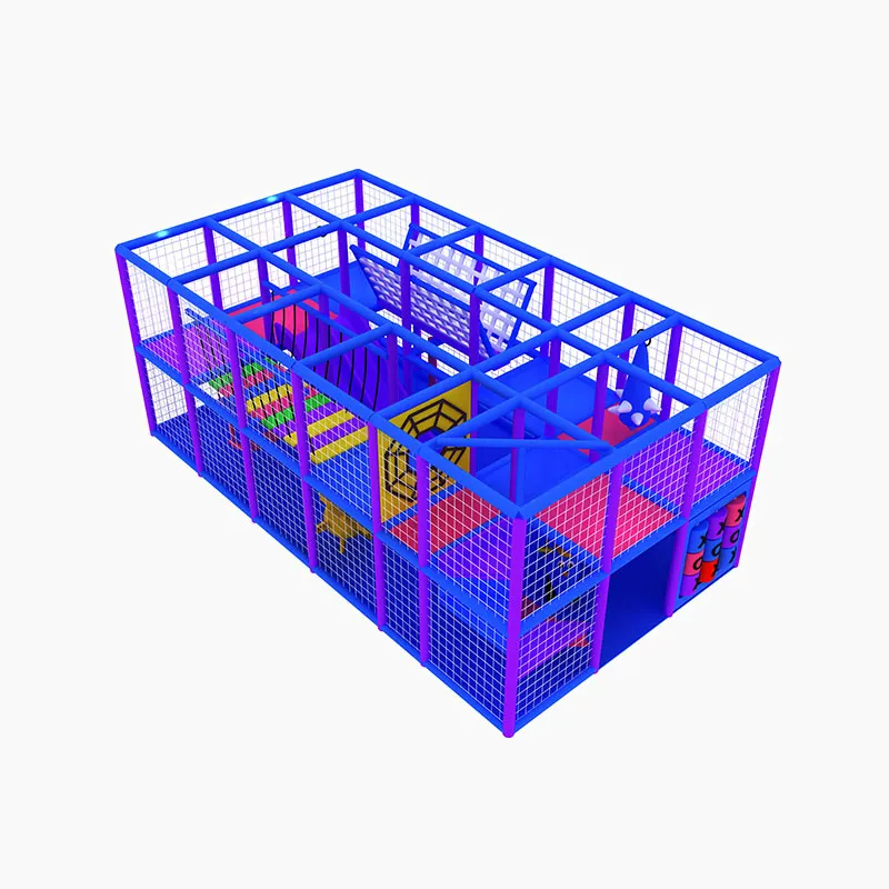 Space Toddler Indoor Playground Factory with Swinging Bridge