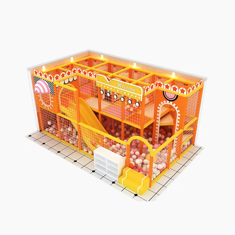 Sweet Tiny Play Haven: Candy-Themed Indoor Playground for Littles