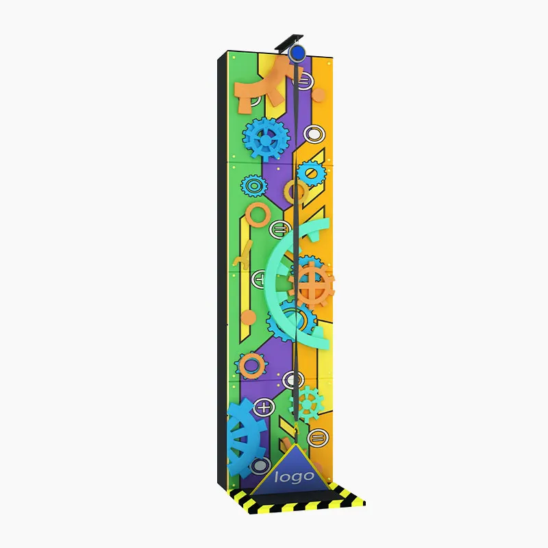Bright Multi-Tone Climbing Wall for Coordination Training
