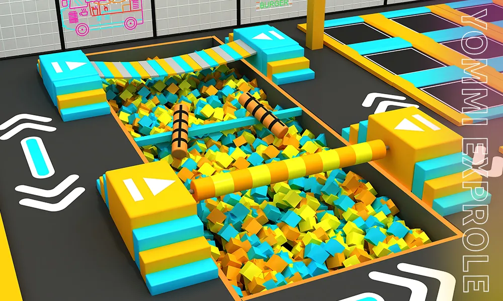 Strategic commercial park layout showcasing essential venue renovations, seating areas, and party rooms that directly drive higher Return on Investment (ROI).