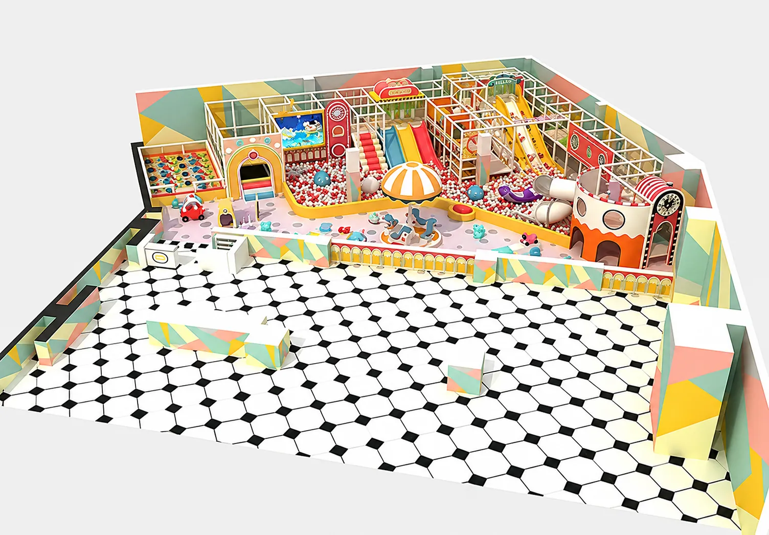 Candy Theme Indoor Playground Supplier with Fun Play Zone