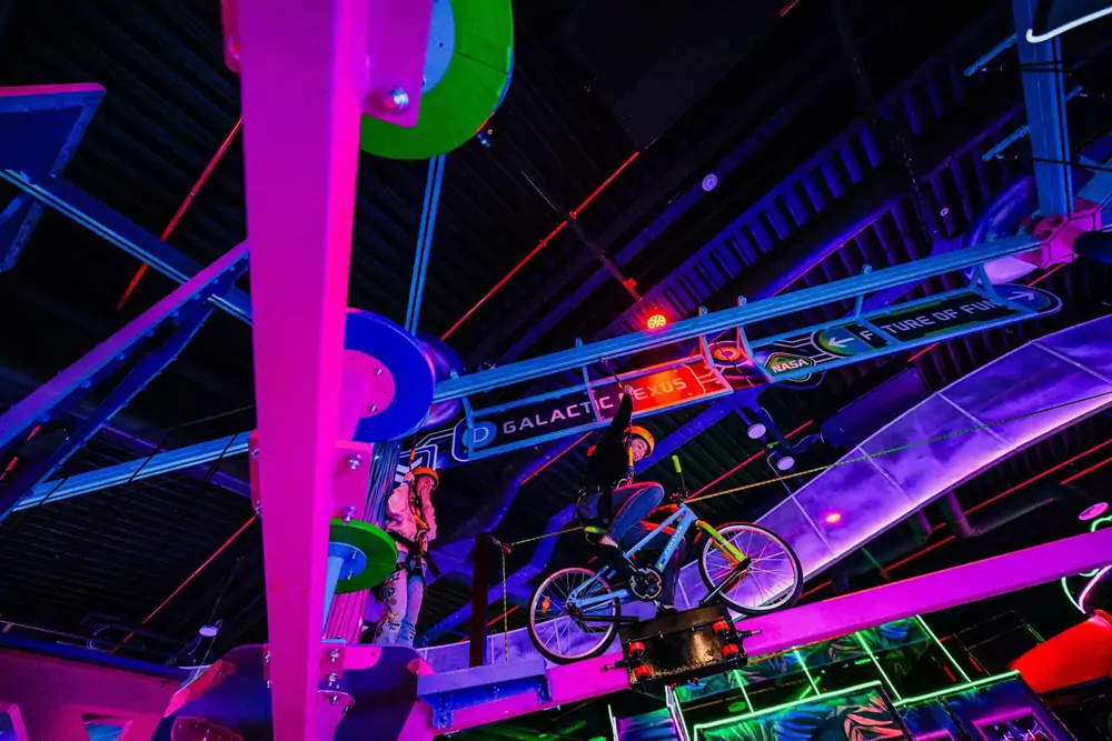 Playtopia Sibiu indoor high ropes course for kids
